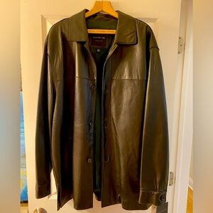 NWT. Andrew Marc men’s XXL coat. Vintage 1990s. Beautiful black calfskin.
